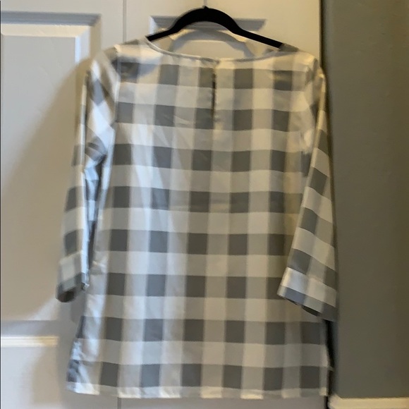 The Limited Gray and White checkered blouse - Picture 2 of 2
